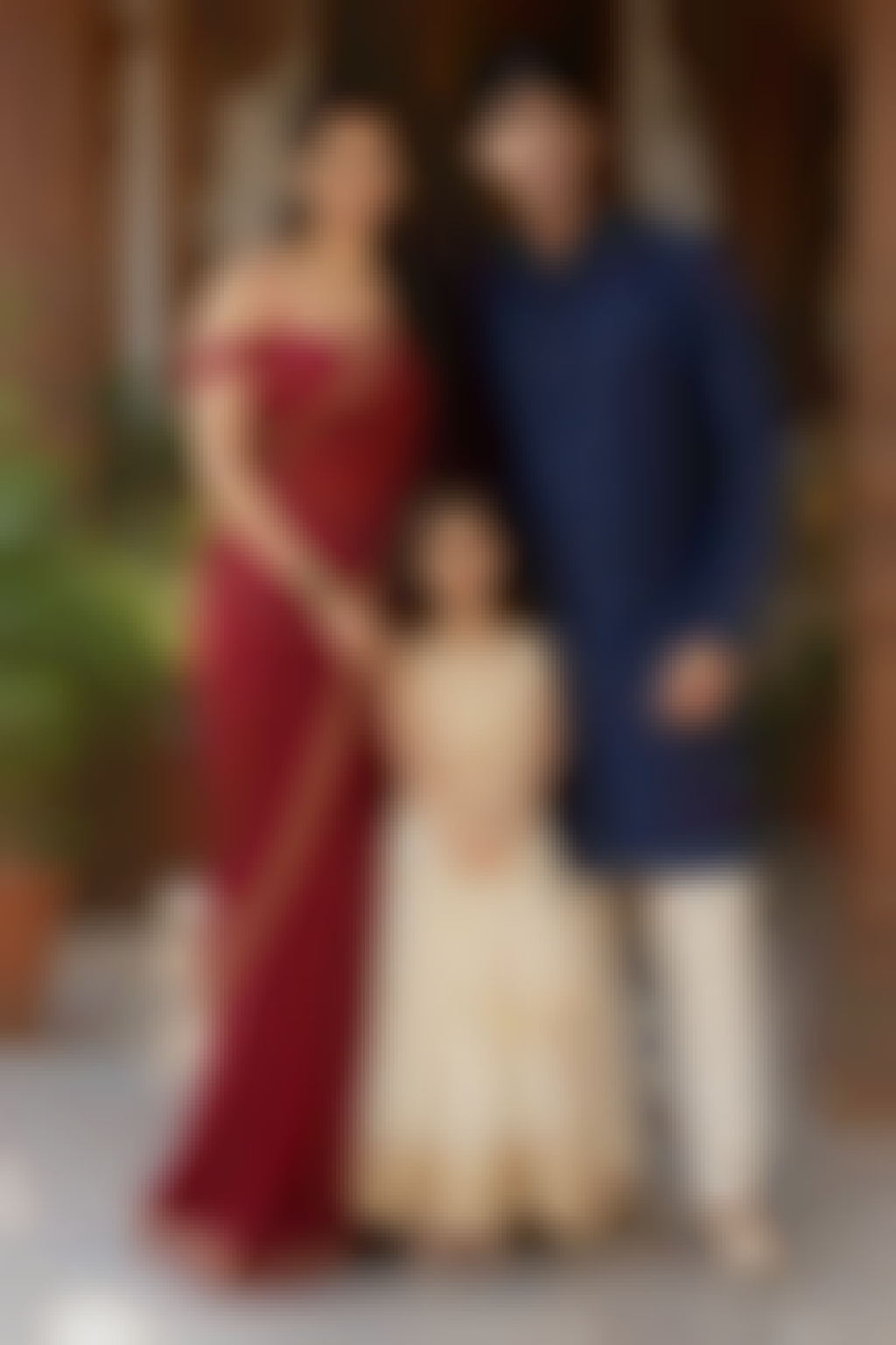 Supporting photo for daughter look with parents